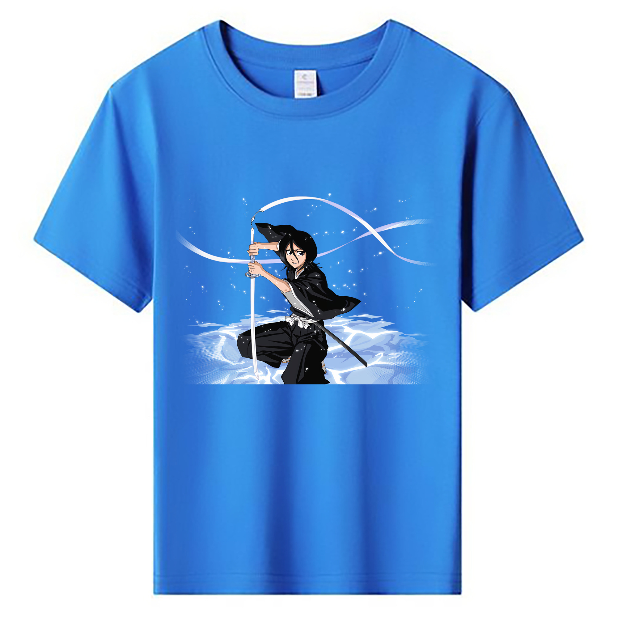 （画像用） ブリーチ 朽木ルキア BLEACH Kuchiki Rukia 綿100％キッズTシャツ（フロントプリント）